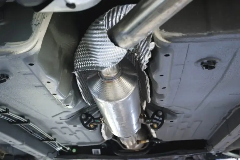 Corrugation,Vehicle's,Exhaust,System,At,Shallow,Depth,Of,Field